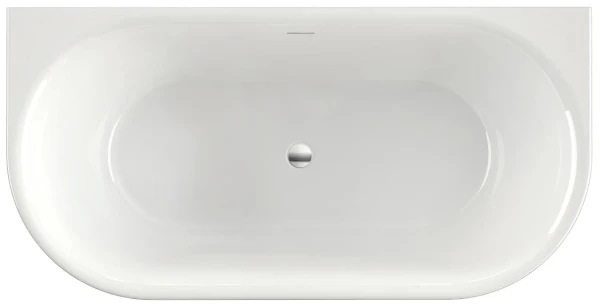 Xenz Fay baignoire autoportante acrylique 1550 x 800 x 610 mm - blanc mat
