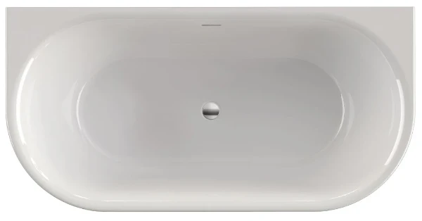 Xenz Fay baignoire autoportante acrylique 1550 x 800 x 610 mm - blanc brillant