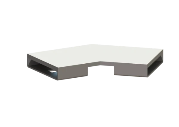 KESSEL-Connecteur 45 degrés pour Linearis Infinity, Inox brossé