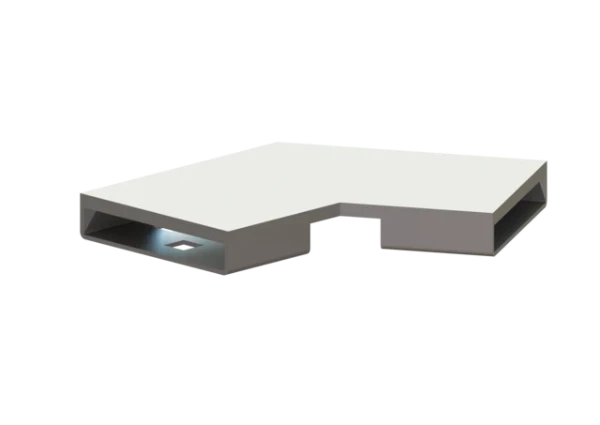 KESSEL-Connecteur 30 degrés pour Linearis Infinity, Inox brossé