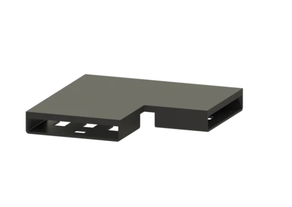 KESSEL-Connecteur 90 degrés pour Linearis Infinity, Noir, brossé