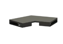 KESSEL-Connecteur 30 degrés pour Linearis Infinity, Noir, brossé