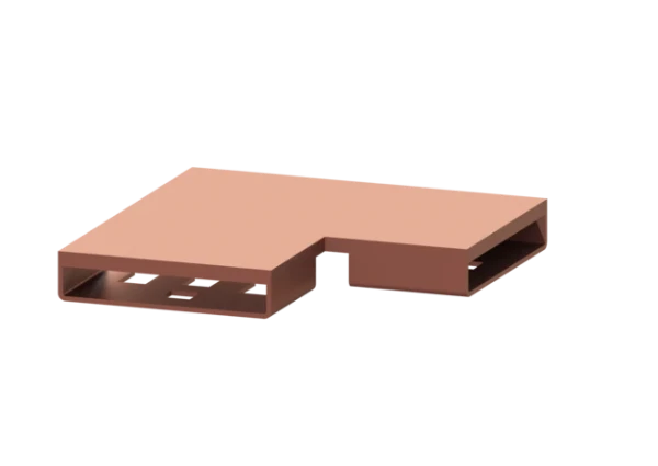 KESSEL-Connecteur 90 degrés pour Linearis Infinity, Copper, brossé
