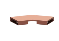KESSEL-Connecteur 45 degrés pour Linearis Infinity, Cuivre, brossé