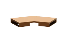 KESSEL-Connecteur 45 degrés pour Linearis Infinity, Bronze, brossé