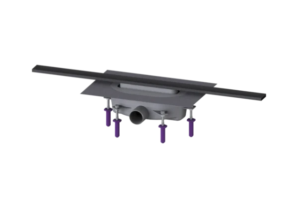 Kessel Linearis Infinity 90 douchegoot 800 mm - geborsteld zwart - afvoer 50 mm (debiet 0 -8 l/s - waterslot 50mm)