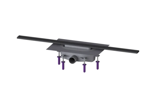 KESSEL-Canive. dou. Linearis Infinity 90 L : 900 mm, DN 40, Black, brossé
