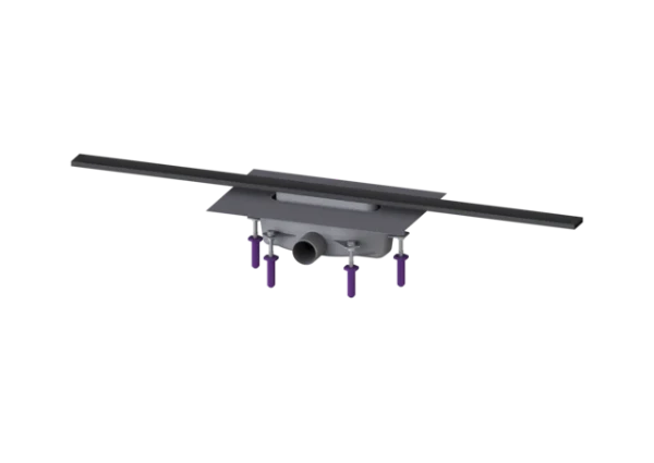KESSEL-Canive. dou. Linearis Infinity 90 L : 1000 mm, DN 40, Black, brossé