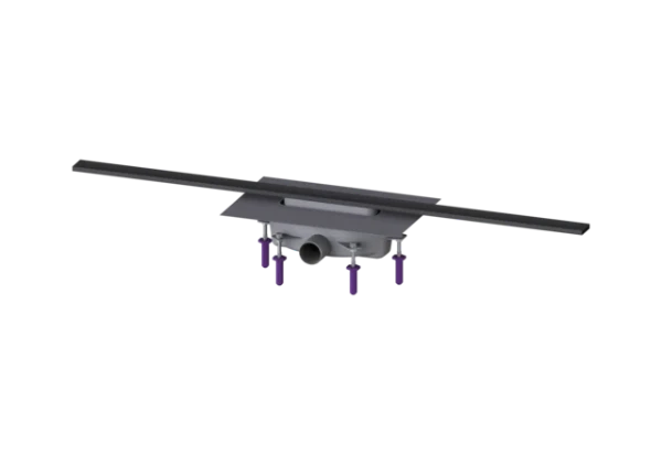 KESSEL-Canive. dou. Linearis Infinity 90 L : 1100 mm, DN 40, Black, brossé