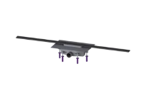 KESSEL-Canive. dou. Linearis Infinity 90 L : 1200 mm, DN 40, Black, brossé