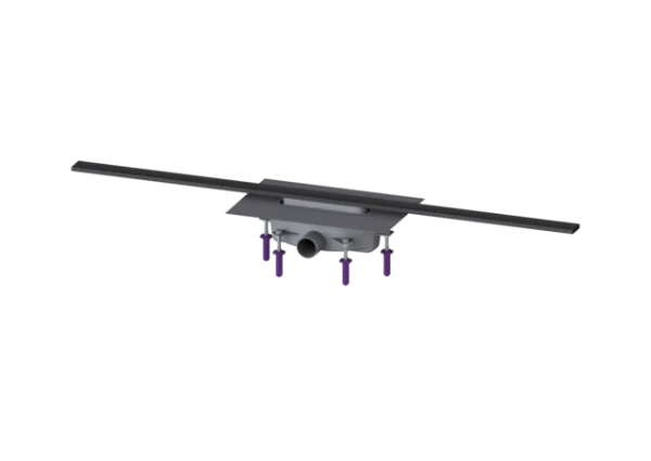 KESSEL-Canive. dou. Linearis Infinity 90 L : 1200 mm, DN 40, Black, brossé