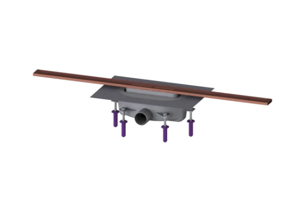 KESSEL-Canive. dou. Linearis Infinity 90 L : 900 mm, DN 50, Copper, brossé