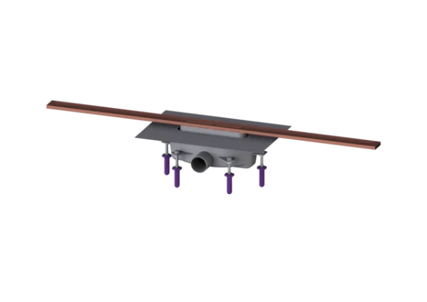 KESSEL-Canive. dou. Linearis Infinity 90 L : 1000 mm, DN 50, Copper, brossé