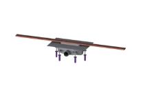 KESSEL-Canive. dou. Linearis Infinity 90 L : 1100 mm, DN 50, Copper, brossé