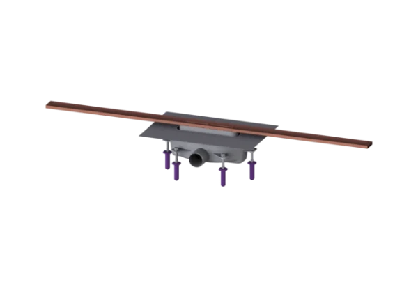KESSEL-Canive. dou. Linearis Infinity 90 L : 1100 mm, DN 50, Copper, brossé