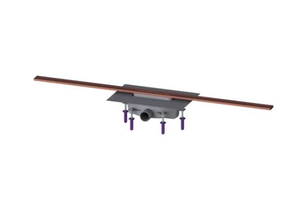 KESSEL-Canive. dou. Linearis Infinity 90 L : 1200 mm, DN 50, Copper, brossé