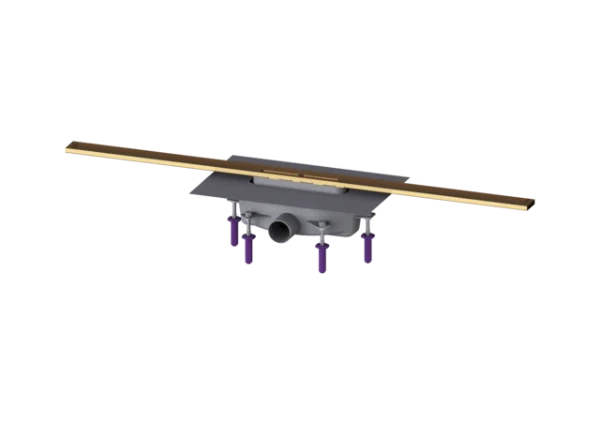 KESSEL-Canive. dou. Linearis Infinity 90 L : 1000 mm, DN 50, Bronze, brossé