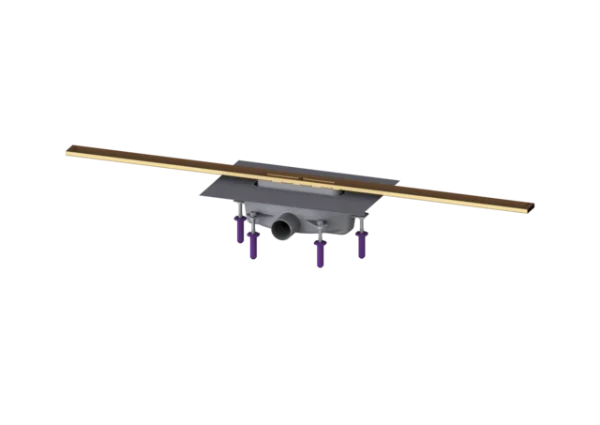 KESSEL-Canive. dou. Linearis Infinity 90 L : 1100 mm, DN 50, Bronze, brossé
