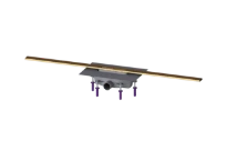 KESSEL-Canive. dou. Linearis Infinity 90 L : 1200 mm, DN 40, Bronze brossé