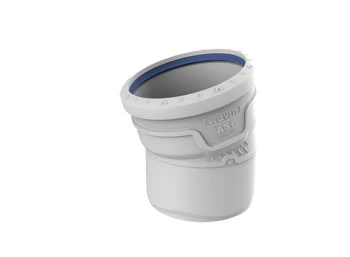 Wavin AS+ PP courbe 15° MF 125 x 125 mm
