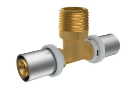 RIIFO Multi raccord à sertir en laiton Té mâle FMF 20 x 3/4 M x 20 mm