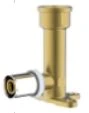 RIIFO Multi messing pers muurplaat 90° FF 20 x 1/2 F - 78 mm (lang model)