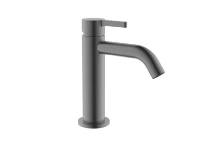 Procasa Vivo mitigeur lavabo avec démarrage à froid - Gun Metal PVD - acier mat PVD