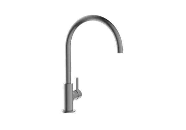 Procasa Vivo mitigeur cuisine avec démarrage à froid - Gun Metal PVD - acier mat PVD