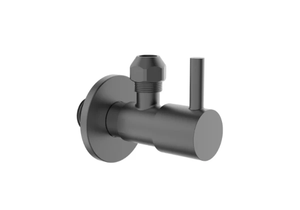 Procasa Vivo robinet d'arrêt équerre - Gun Metal PVD - acier mat PVD