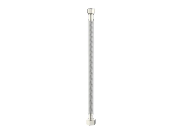 Procasa Vivo flexible de raccordement FF 3/8 x 1/2 - 300 mm - Brushed Nickel PVD - brossé mat PVD