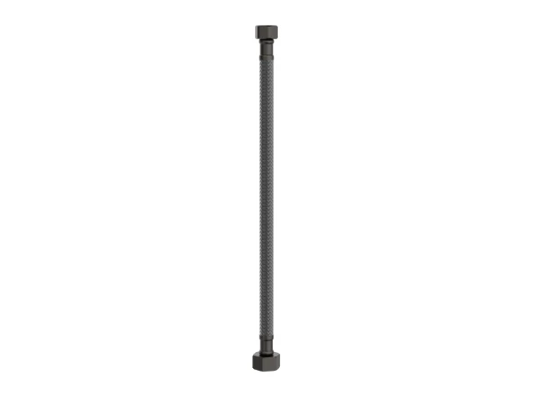 Procasa Vivo flexible de raccordement FF 3/8 x 1/2 - 300 mm - Gun Metal PVD - acier mat PVD
