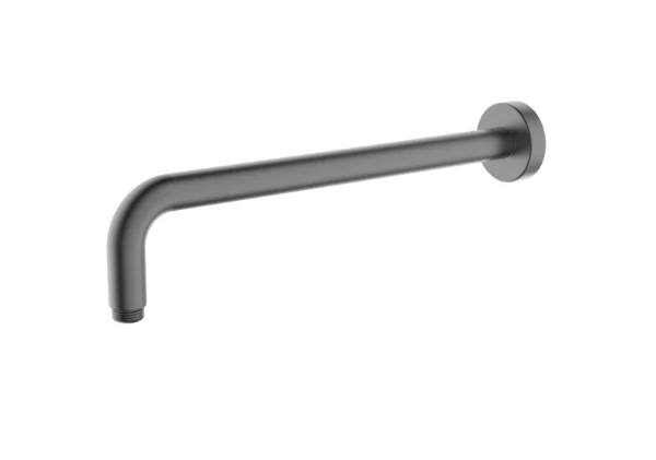 Procasa Vivo douchearm voor hoofddouche 1/2 x 370 mm (wandmodel) - Gun Metal PVD - staal mat PVD