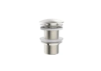 Procasa Vivo crepine sans trop plein - click-clack - non fermable - Brushed Nickel PVD - brossé mat PVD