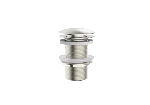 Procasa Vivo crepine sans trop plein - click-clack - non fermable - Brushed Nickel PVD - brossé mat PVD