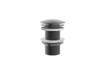 Procasa Vivo crepine sans trop plein - click-clack - non fermable - Gun Metal PVD - acier mat PVD
