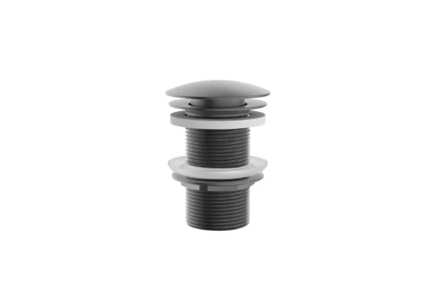 Procasa Vivo crepine sans trop plein - click-clack - non fermable - Gun Metal PVD - acier mat PVD