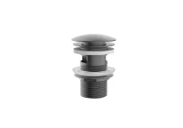 Procasa Vivo crepine avec trop plein - click-clack - non fermable - Gun Metal PVD - acier mat PVD
