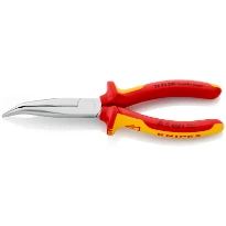 Knipex pince bec 1/2 rd 200 mm 40° chrome 1000V