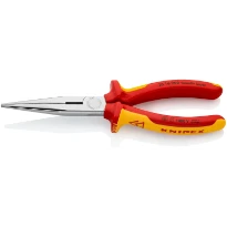 Knipex pince becs 1/2 ronds 200 mm chrome 1000V