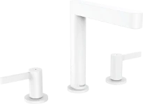Hansgrohe Finoris 160 mitigeur lavabo 3-trous avec clic-clac  - blanc matt