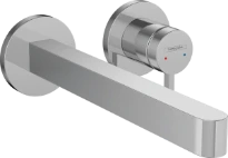 Hansgrohe Finoris mitigeur lavabo encastré 2-trous 225 mm avec crépine - chromé