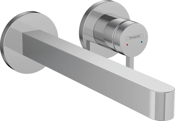 Hansgrohe Finoris mitigeur lavabo encastré 2-trous 225 mm avec crépine - chromé
