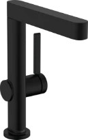 Hansgrohe Finoris 230 mitigeur lavabo mono-commande avec bec orientale avec clic-clac  - noir matt