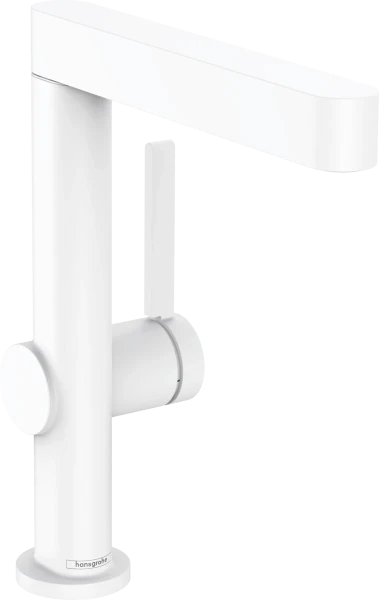 Hansgrohe Finoris 230 mitigeur lavabo mono-commande avec bec orientale avec clic-clac  - blanc matt