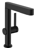 Hansgrohe Finoris 230 mitigeur lavabo 2 jets avec douchette extractible avec clic-clac - noir mat