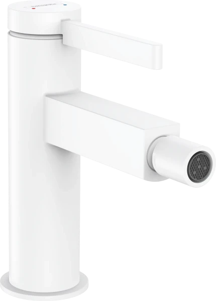 Hansgrohe Finoris mitigeur bidet mono-commande avec clic-clac  - blanc matt