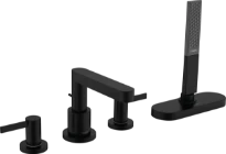 Hansgrohe Finoris mitigeur bain 4-trous sur gorge avec S-Box  - noir matt