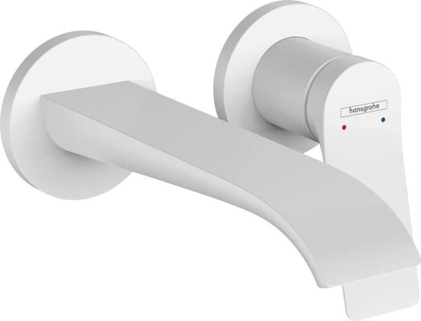 Hansgrohe Vivenis mitigeur lavabo 2-trous encastré 195 mm - blanc mat