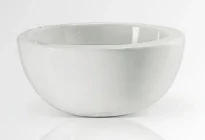 Conima Spot mini lavabo à poser rond 255 mm - blanc - solid surface - sans trou de robinet - sans trop-plein