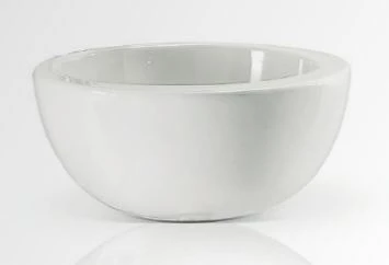 Conima Spot mini opbouwwastafel rond 255 mm - wit - solid surface - zonder kraangat - zonder overloop